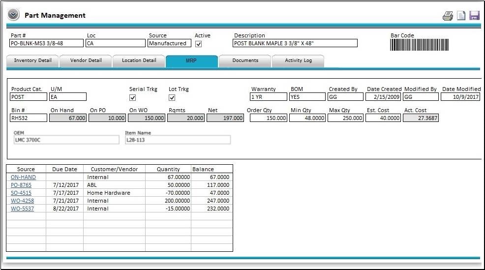 A perspective on MRP (Materials Requirement Planning)